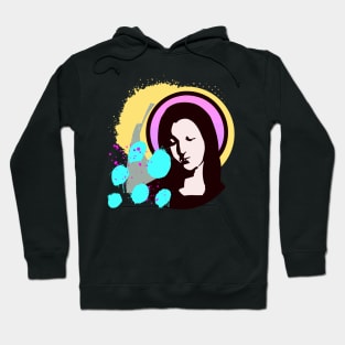 Virgin Mary Graffiti Christian Art Hoodie